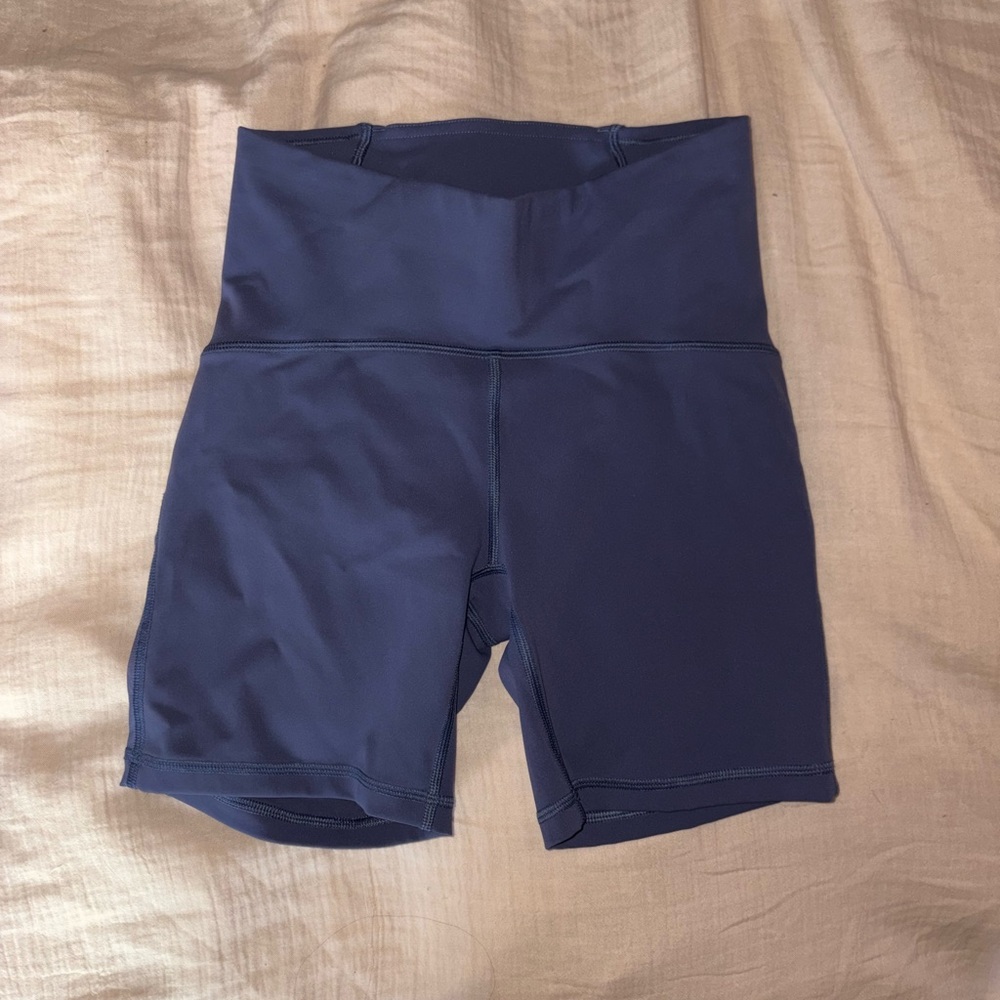 Lululemon Athletica Blue High Waist Shorts